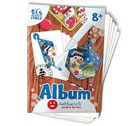 Sabbiarelli - Album Boule de Noël 3D | Feuilles Adhésives pour Sand Art