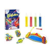 Sabbiarelli - Kit Galaxy 5+ | Sand Art pour Créer des Objets Spatiaux | Contient cartes adhésifs, sable coloré et mini-spatule | 100% Made in Italy | Loisirs créatifs | Enfants 5-12 ans