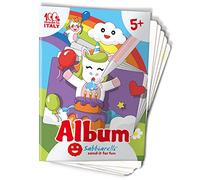 Sabbiarelli Sand-it For Fun - Album Les Licornes - 5 Dessins Adhésifs A5 pour Sand Art | SABLE COLORÉ NON INCLUS | Loisirs Créatifs pour Enfants 5-12 ans