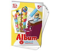 Sabbiarelli Sand-it For Fun - Album Marque-pages : 15 marque-pages à colorier avec le sable (sable non inclus), pour garçons et filles 5 Ans+