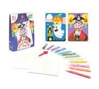 Sabbiarelli Sand-it For Fun - Bag Halloween, Mini-set Créatif de Sand Art pour Enfants 5+ : 12 Sachets de Sable Coloré et 2 Feuilles A6 avec Dessins d’Halloween - Activité Manuelle, Petit Cadeau