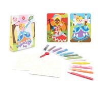 Sabbiarelli Sand-it For Fun - Bag Princesses - Mini Set de bricolage créatif : colorie avec le Sable les princesses, 12 couleurs, Pour Garçons et Filles 5 Ans+