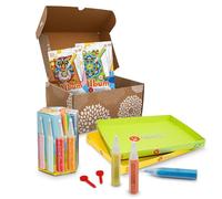 Sabbiarelli Sand-it For Fun - Box Sandsation Art 12-99 | Kit de Sand Art 100% Made in Italy avec Sable Coloré, Dessins Adhésifs et Accessoires | Hobby Créatif pour Ados et Adultes