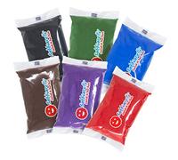 Sabbiarelli Sand-it For Fun - Maxi Refill Dark : 6 Sachets de 350 g de Sable Coloré Tons Foncés, Marbre Naturel et Pigments Non Toxiques, Sécurisé, Sand Art, Activités Éducatives 3+