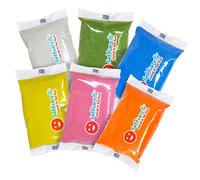 Sabbiarelli Sand-it For Fun - Maxi Refill Light, 6 Sachets de 350 G Chacun de Sable Coloré dans des Tons Clairs, Marbre Naturel avec Pigments à Base d'Eau, Non Toxique, Sûr, Activités Éducatives 3+