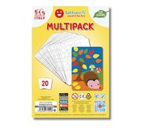 Sabbiarelli Sand-it For Fun - Multipack Automne : 10 Feuilles A5 avec 20 Dessins Identiques à Colorier avec du Sable (NON INCLUS) - Activités Manuelles, Ateliers Créatifs Enfants 3+