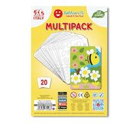 Sabbiarelli Sand-it For Fun - Multipack Printemps : 10 Feuilles A5 avec 20 Dessins à Colorier avec du Sable (non inclus) - Activités Manuelles et Éducatives, Ateliers Créatifs Enfants 3+