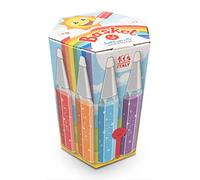 Sabbiarelli Sand-it For Fun - Panier avec 12 Stylos Rechargeables de 50 g de Sable de Marbre Multicolore + 2 Outils, Non Toxique, Sécurisé, Ateliers Sensoriels, Sand Art, Pré-Écriture 3+