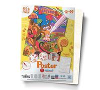 Sabbiarelli Sand-it For Fun - Poster Automne - 1 Maxi Dessin Adhésif A3 pour Sand Art | SABLE COLORÉ NON INCLUS | Activité Manuelle et Hobby Créatif 12-99 ans