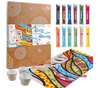 Sabbiarelli Sand-it For Fun - Sandpainting Set Lady Waves, Art et Relaxation avec Sable Coloré, Sand Art pour Ados et Adultes, Idée Cadeau Créatif Anniversaire ou Noël