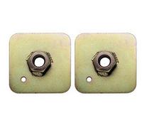 Sabelt Die Transportösen Und Platten Eye-Bolt Schild 65 mm x 65 mm x 3 mm 7/16 „UNF Anschweißmutter, 40 Mm2