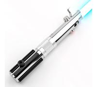 Saberforms Sabre laser de duel avec 12 couleurs RVB, 16 polices sonores et contrôle de mouvement, sabres laser Force FX avec poignée en métal de qualité supérieure et lame remplaçable, sabres laser