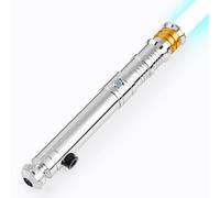 Saberforms Sabre laser de duel avec 12 couleurs RVB, 16 polices sonores et contrôle de mouvement, sabres laser Force FX avec poignée en métal de qualité supérieure et lame remplaçable, sabres laser