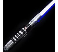 SABERIUS Hannibal Upgrade Lightsaber FX | Sabre laser RVB Kraft FX | 12 couleurs RVB 9 jeux de fonts sonores | S-NO135 (Silver Edition)