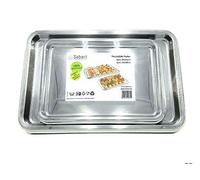 Sabert Lot de grands plateaux de service rectangulaires pratiques