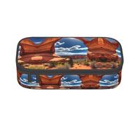 SABFWF Arches National Park Trousse multifonction avec impression standard, parfaite pour les étudiants, les professionnels et les voyageurs, Noir , Taille unique, Trousse de maquillage