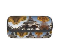 SABFWF Cityscape Paris Tour Eiffel Trousse multifonction pour étudiants, professionnels et voyageurs, Noir , Taille unique, Trousse de maquillage