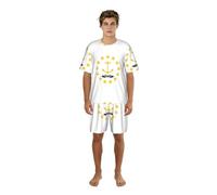 SABFWF Ensemble de pyjama pour homme avec imprimé drapeau de l'État du Rhode Island, ensemble de pyjama confortable pour homme avec short, parfait pour les nuits d'été, Noir , 3XL