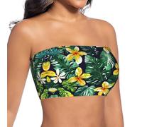 SABFWF Hauts d'été hawaïens à imprimé feuilles tropicales et fleurs pour