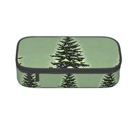 SABFWF Trousse multifonction avec imprimé paysage d'aiguilles de pin, parfaite pour les étudiants, les professionnels et les voyageurs, Noir , Taille unique, Trousse de maquillage
