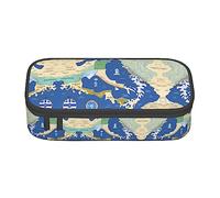SABFWF Trousse polyvalente avec imprimé carte de la Grèce - Grande capacité - Pour le bureau, Noir , Taille unique, Étui à clé