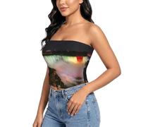 SABFWF Yellow Lemon Print Femmes Tube Tops, Niagara Falls, M