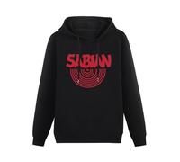 Sabian Men Hoody New Cool Printed Long Sleeve The Music Men's Hooded with Pocket Men Street Fashion Casual O-Neck Hoodie Top Black L