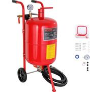 Sablage, sableuse 40 L, 60-125 PSI Sableuse mobile avec accessoires, buses en céramique de 2,4 mm, 2,7 mm, 3,2 mm, 3,6 mm Tube de sablage, tuyau de 2,5 m Unités de ponçage du siphon