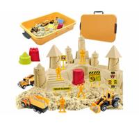 Sable cinétique 1,4 kg chantier de construction avec malette transportable Playtastic