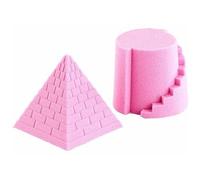 Sable cinétique, moulable et stable - 500 g - fin - rose [Playtastic]