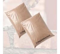 Sable de construction, qualité aiguisée, sac de 25 kg, pour mortier, nivellement de sol et sol argileux
