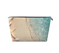 Sable De Mer avec Étoile De Mer, Trousse de Toilette Trousse de Maquillage Sac à cosmétiques Trousse de Toilette de Voyage Portable