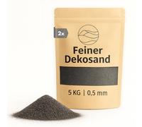 Sable décoratif gris 10 kg - Pierres décoratives fines pour vases, verres, décoration de table et fleuriste