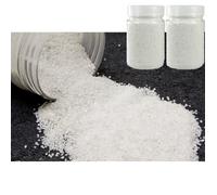 Sable décoratif - HOBI - Blanc - 800 g - Granulométrie 0,6 à 1 mm - 2 Pots de 400 g