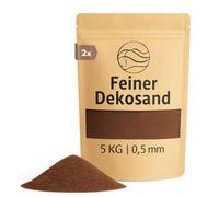 Sable décoratif marron 10 kg - Pierres décoratives fines pour vases, verres, décoration de table et fleuriste