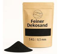 Sable décoratif noir comme décoration colorée - 5 kg de petites pierres décoratives Ø 0,5 mm pour verres, vases