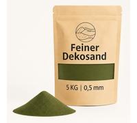 Sable décoratif vert olive 5 kg - Pierres décoratives fines pour vases, verres, décoration de table et fleuriste