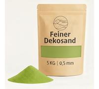 Sable décoratif vert pomme comme décoration colorée - 5 kg de petites pierres décoratives Ø 0,5 mm pour verres, vases