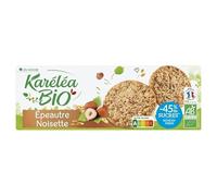 SABLÉ ÉPEAUTRE NOISETTE RÉDUIT EN SUCRES BIO 150G, KARELEA, LOT DE 4