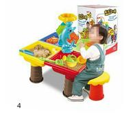 Sable Et Table A Eau Bac A Sable Interieur Exterieur Plage Enfants Enfants Jouer Ensemble De Jouets, Dauphin Sablier Carre