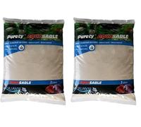 Sable Naturerl Aquasable en Sac, 0.2mm-1mm, 3 L, Extra Fin, Beige S0 (Lot de 2)