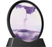 Sable rond en mouvement liquide - Jouet sensoriel pour anxiété - Jouet de relaxation pour la maison et le bureau - Violet - 17,8 cm
