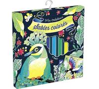 Sables colorés : Oiseaux de paradis Pochette avec 6 cartes et 6 tubes de sables colorés À partir de 6 ans