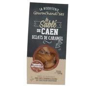 Sablés de Caen éclats de caramels de 100g - Biscuiterie Gourm'handi'ses - Produits-Normandie