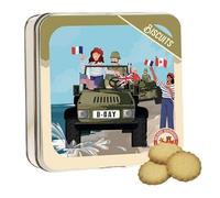 Sablés pur beurre en boîte métal édition D-Day - Débarquement en Normandie - 120g - Balades normandes (Libération)