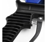 Sableuse à air portable avec réservoir de 600 cc, débit réglable pour enlever la rouille, polissage, nettoyage du métal, bleu