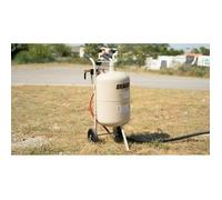 Sableuse Aérogommeuse DRAGON 40 - Cuve 40 L + 4 buses (2-3,5 mm) + tuyau 2,5 m - décapage bois métal pierre