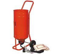 Sableuse Aérogommeuse mobile sur Roulettes 56,70L 90lb 41kg