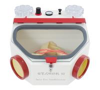 Sableuse Dentaire Professionnelle 220V 50W avec Lumière LED et Manomètre équipement de Polissage Sablage Dentaire,pour l'élimination de Divers Petits Oxydes de Surface