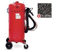 Sableuse mobile pro 106L aspirateur intégré + 50 kg d'abrasifs MW Tools CAT03010PACK1